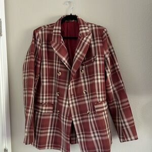 Vici Dolls Plaid Blazer